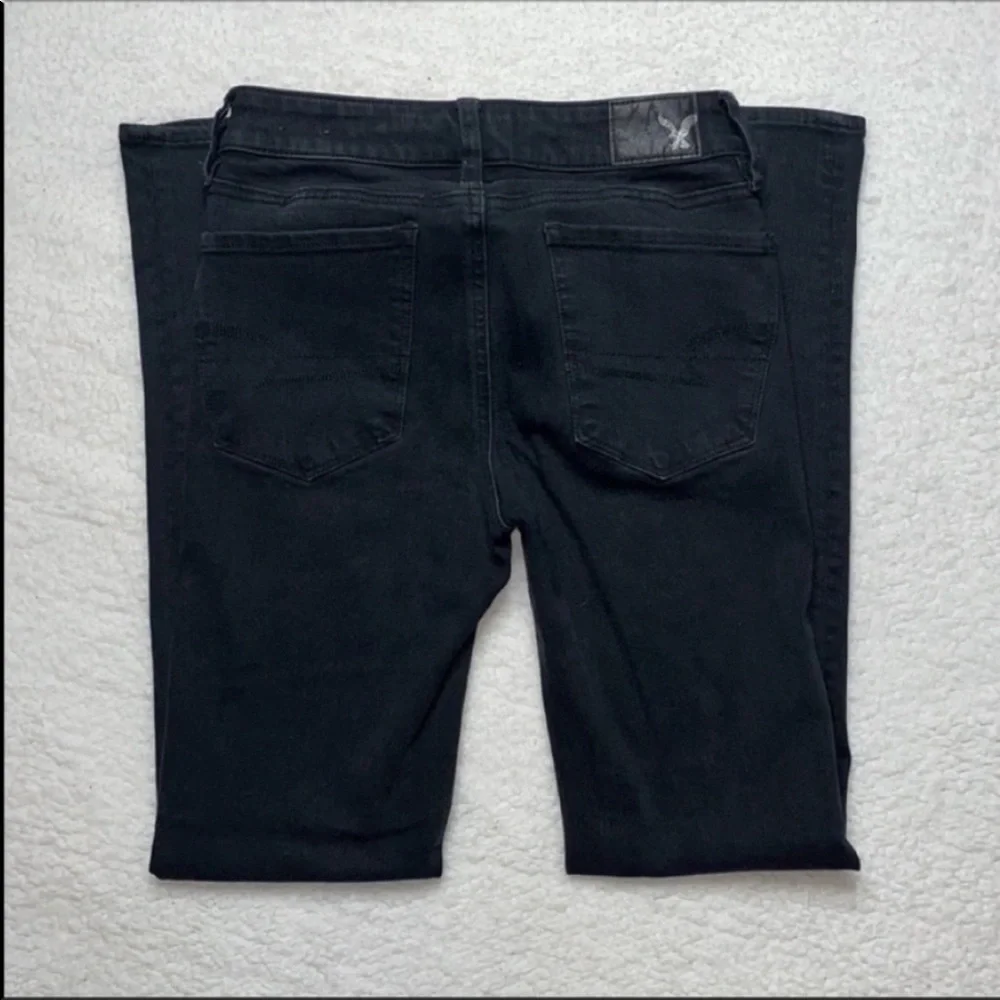 American Eagle Black Jeans Denim High Rise Jegging  Size 0